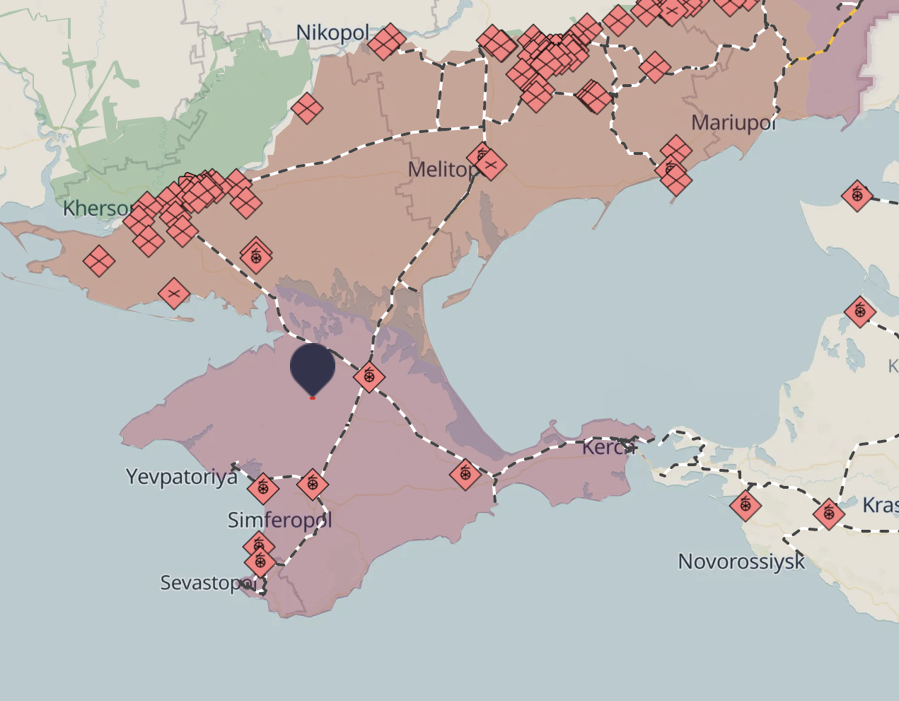 Russian missile crash in Crimea leaves house in ruins